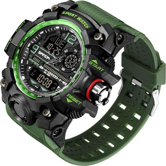NEW Mens LED Military Watch - Picture 1 of 4